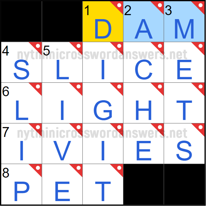 NYT mini crossword answers today Friday March 14, 2025