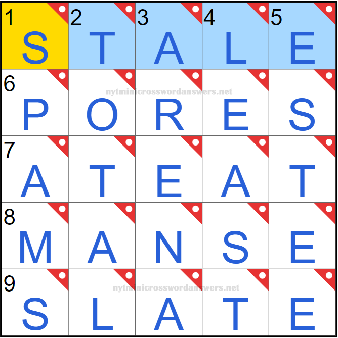 NYT mini crossword answers today Friday March 28, 2025