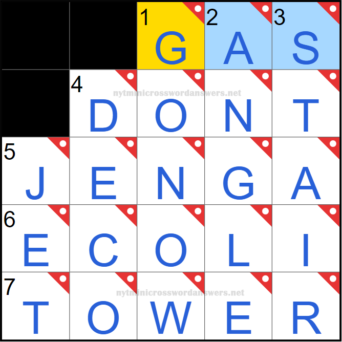 NYT mini crossword answers today Thursday March 27, 2025