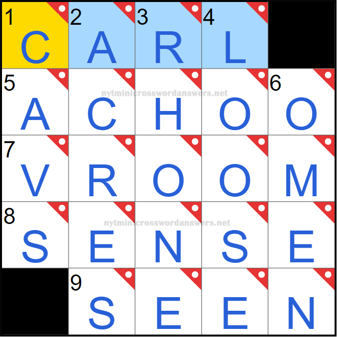 NYT mini crossword answers today Tuesday March 25, 2025