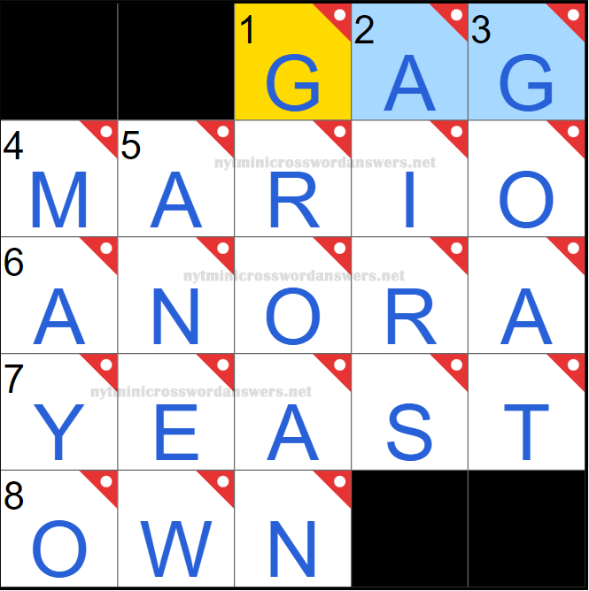NYT mini crossword answers today Wednesday March 19, 2025