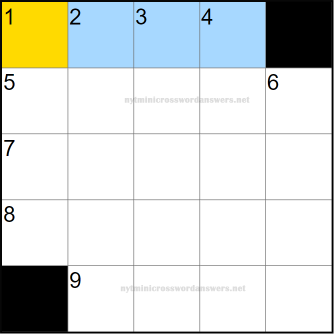 NYT mini crossword today Monday March 24, 2025