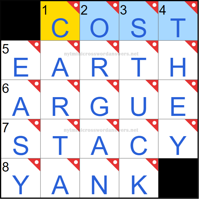 NYT mini crossword answers today Monday April 7, 2025