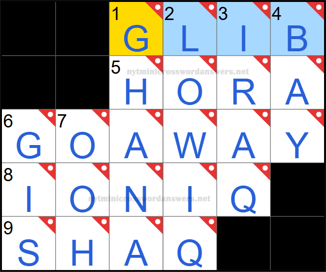 NYT mini crossword answers today Sunday April 20, 2025