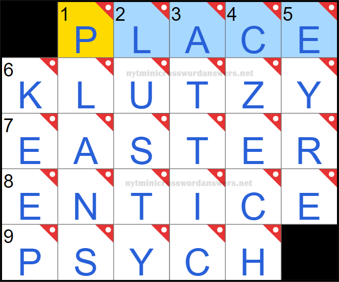 NYT mini crossword answers today Thursday April 17, 2025
