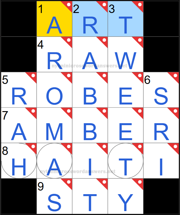 NYT mini crossword answers today Tuesday April 29, 2025