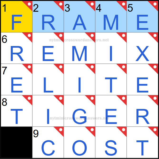 NYT mini crossword answers today Wednesday April 30, 2025