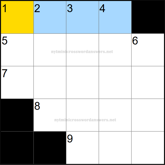 NYT mini crossword today Friday April 25, 2025
