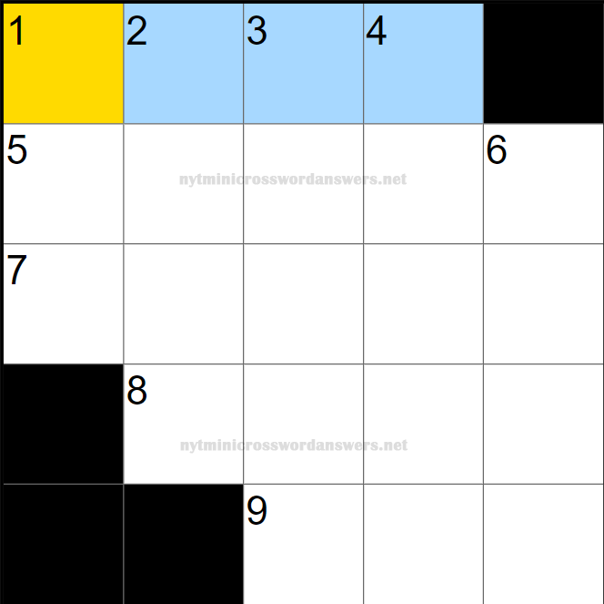NYT mini crossword today Wednesday April 2, 2025