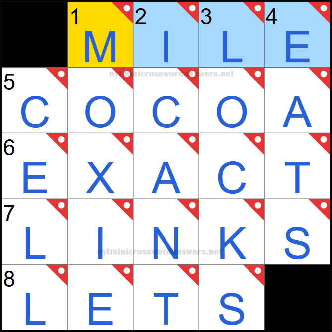 NYT mini crossword answers today Friday May 16, 2025