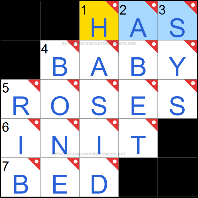 NYT mini crossword answers today Tuesday May 27, 2025