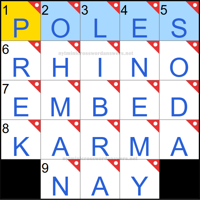 NYT mini crossword answers today Wednesday May 14, 2025