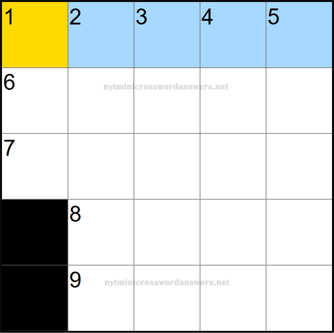NYT mini crossword today Friday May 2, 2025